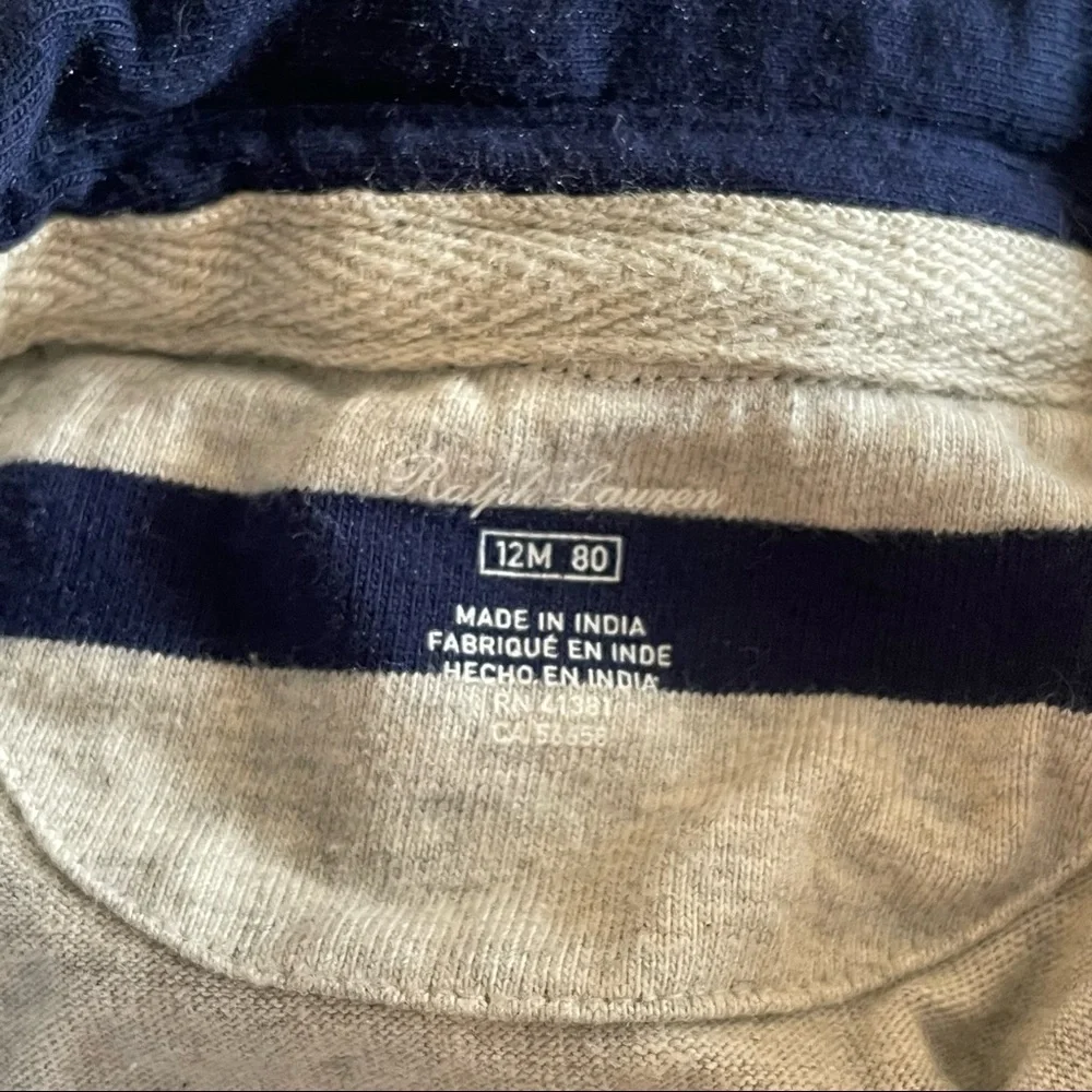 Ralph Lauren 12 Month Polo Rugby Coverall